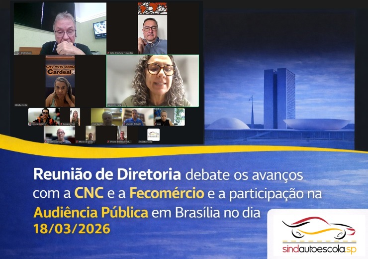 Diretoria do Sindautoescola.SP se reúne para debater pautas estratégicas do setor