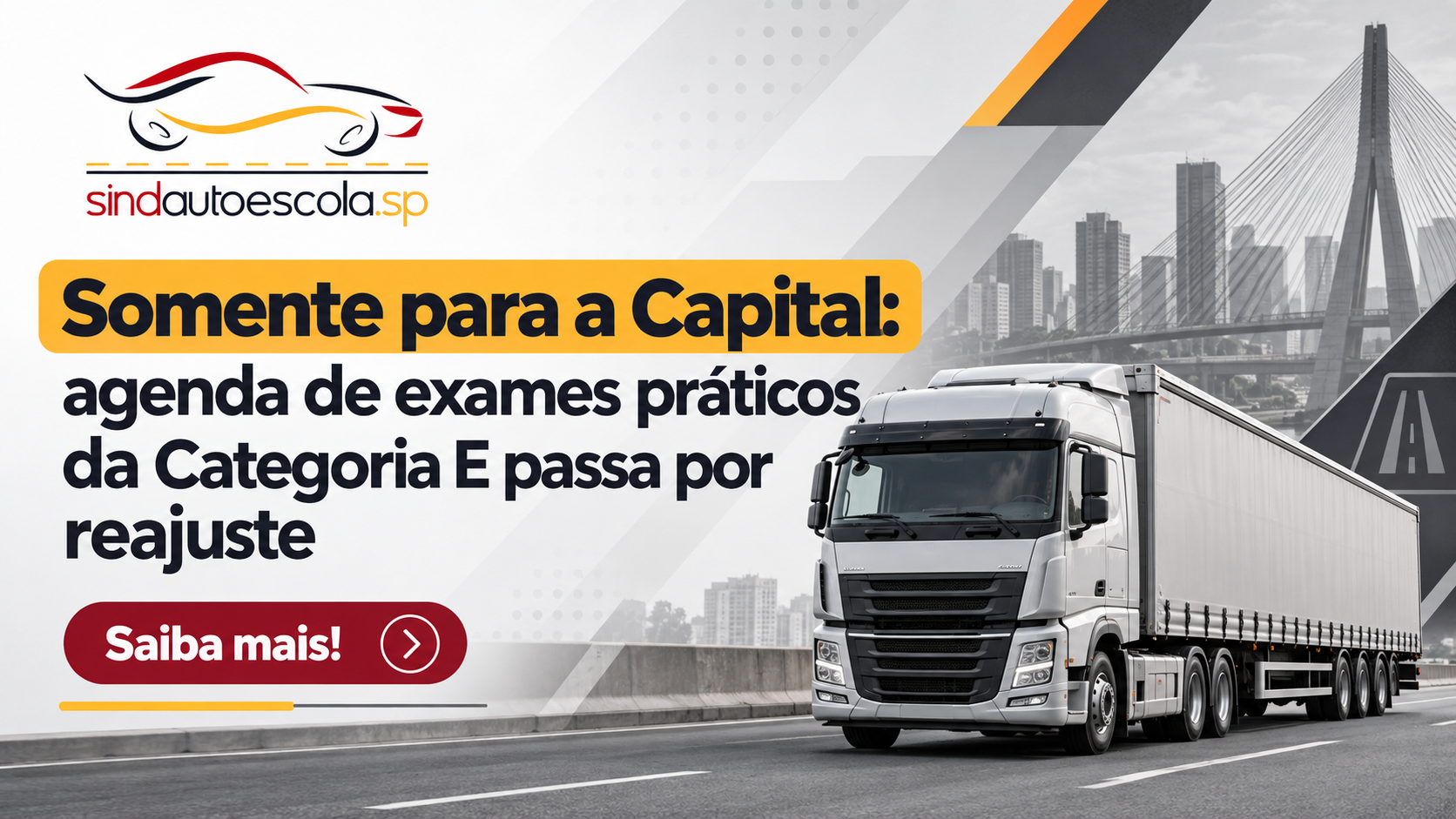 Capital: agenda de exames práticos da Categoria E passa por reajuste