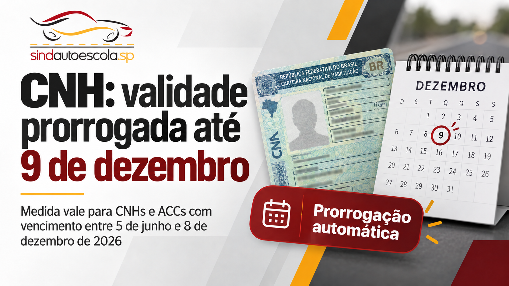 Contran prorroga excepcionalmente a validade de CNHs e ACCs até 9 de dezembro