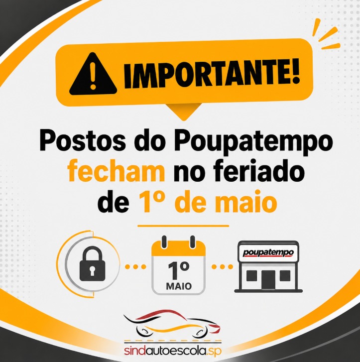 Postos do Poupatempo fecham no feriado de 1º de maio