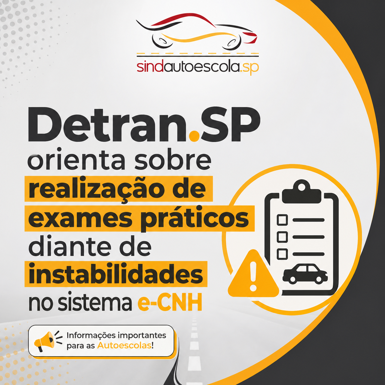 Detran.SP orienta sobre realização de exames práticos diante de instabilidades no sistema e-CNH