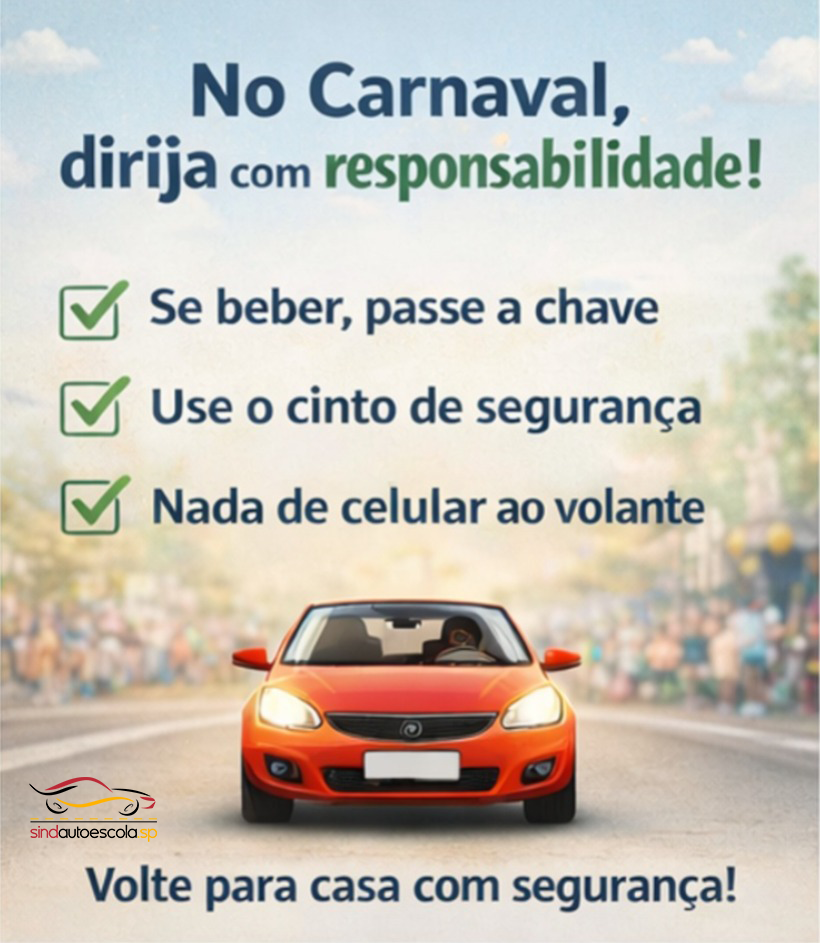 Carnaval 2026: Respeito e responsabilidade salvam vidas no trânsito